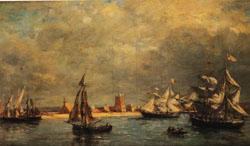 Eugene Boudin The Port of Camaret China oil painting art